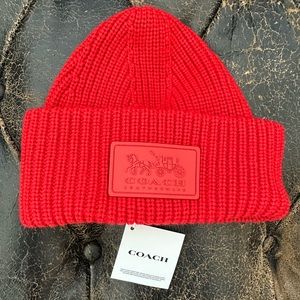 NWT Coach Burnt Orange Beanie O/S